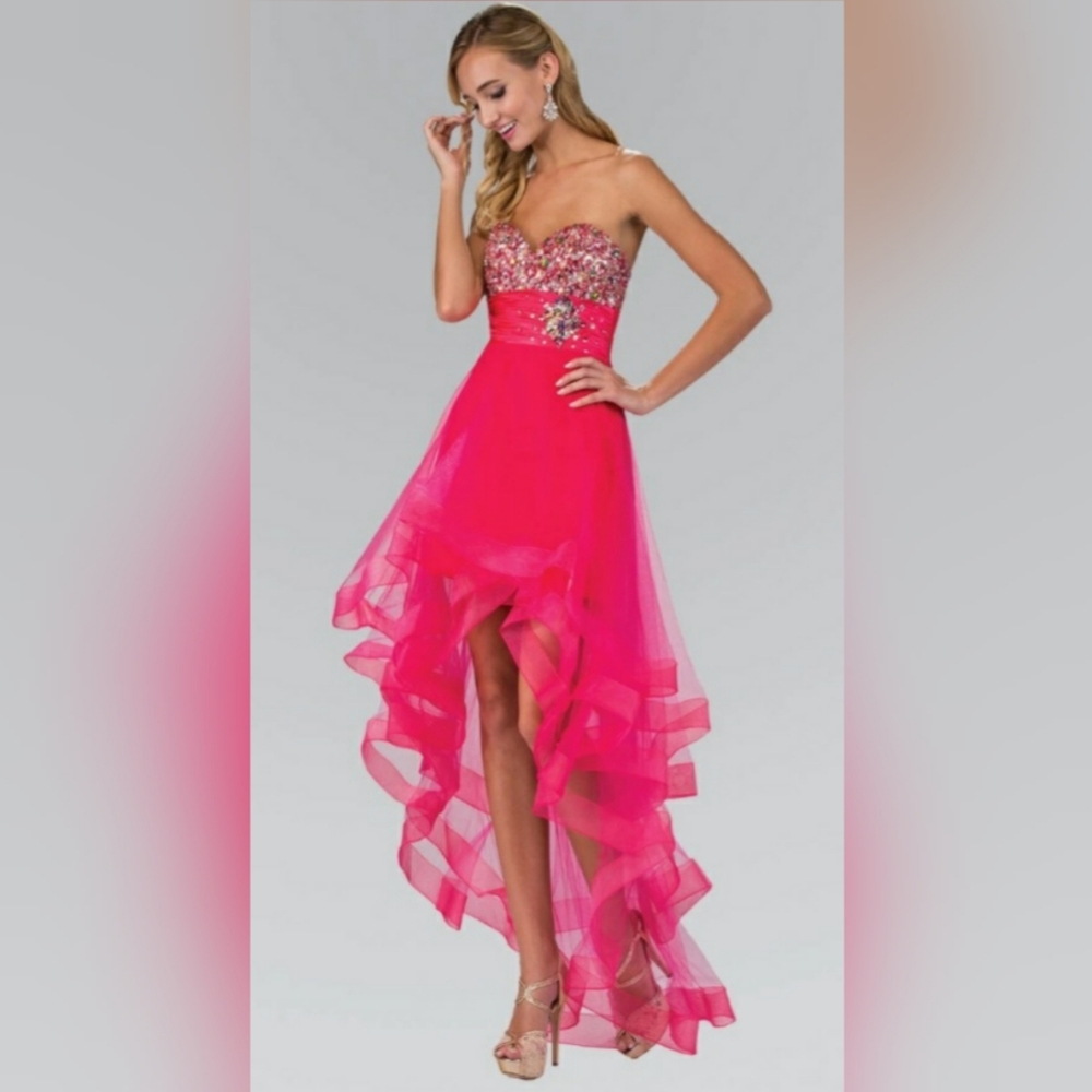 NWT FabuLuxe Embellished High-Low Dress